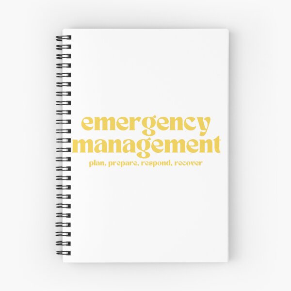 Item preview, emergency management: plan, prepare, respond, recover (yellow) designed and sold by MitigationZone.