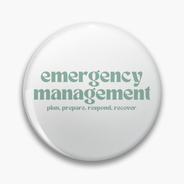 Item preview, emergency management: plan, prepare, respond, recover (teal) designed and sold by MitigationZone.