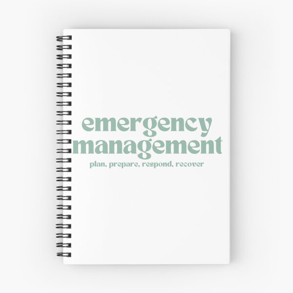 Item preview, emergency management: plan, prepare, respond, recover (teal) designed and sold by MitigationZone.