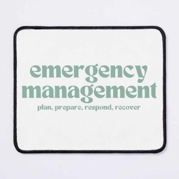 Item preview, emergency management: plan, prepare, respond, recover (teal) designed and sold by MitigationZone.