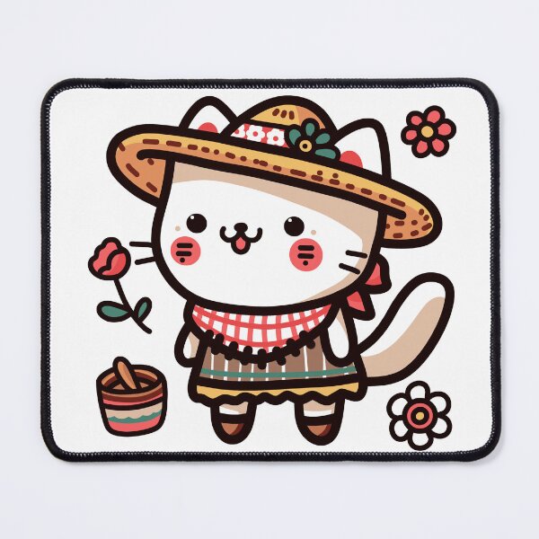 Item preview, KittyKat - Cute Smiley Cat with A Hat designed and sold by KittyKatCats.