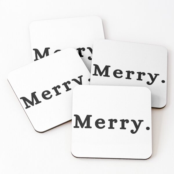 Item preview, Elegant Merry Typography with Festive Holiday Vibes designed and sold by Wear & Wonder.