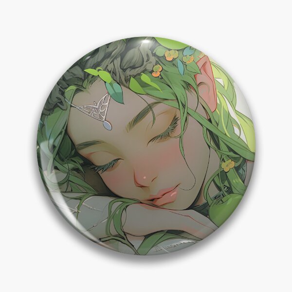 Item preview, Ethereal Tranquility Elf Anime Girl designed and sold by bubblegoth.