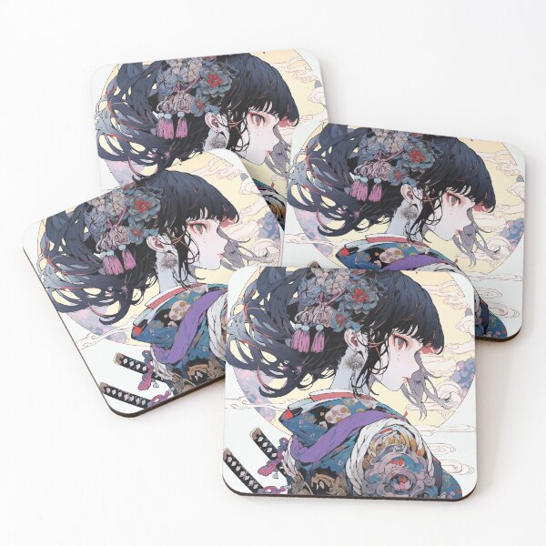 Item preview, Female samurai designed and sold by iWallGlow.