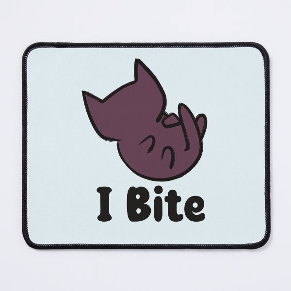 Item preview, I Bite Purple Playful Cat designed and sold by Skull Fern.