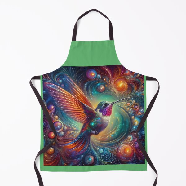 Item preview, Ruby-throated Hummingbird in Flight, Mystical Style designed and sold by CattyCornerPOD.