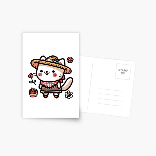 Item preview, KittyKat - Cute Smiley Cat with A Hat designed and sold by KittyKatCats.
