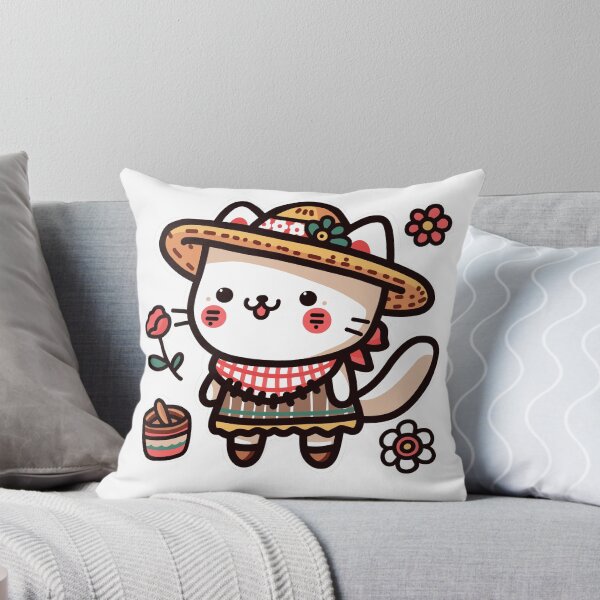 Item preview, KittyKat - Cute Smiley Cat with A Hat designed and sold by KittyKatCats.