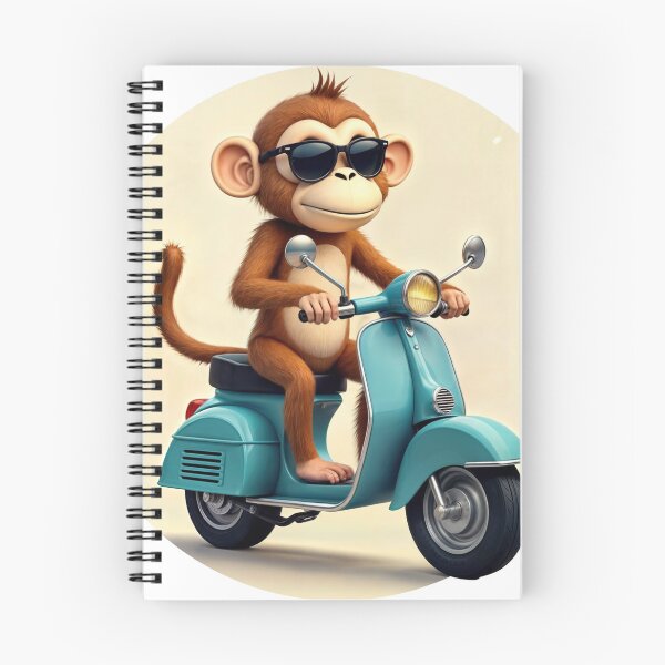 Item preview, T-Shirt Design Trending: CHIMP ON A SCOOTER designed and sold by ForeverPrintsOK.