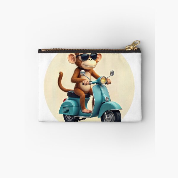 Item preview, T-Shirt Design Trending: CHIMP ON A SCOOTER designed and sold by ForeverPrintsOK.