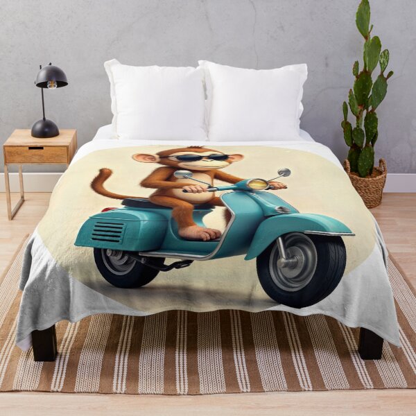 Item preview, T-Shirt Design Trending: CHIMP ON A SCOOTER designed and sold by ForeverPrintsOK.
