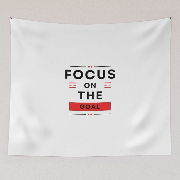 Item preview, FOCUS ON THE GOAL - motivation/inspiration quotes designed and sold by TishCO.