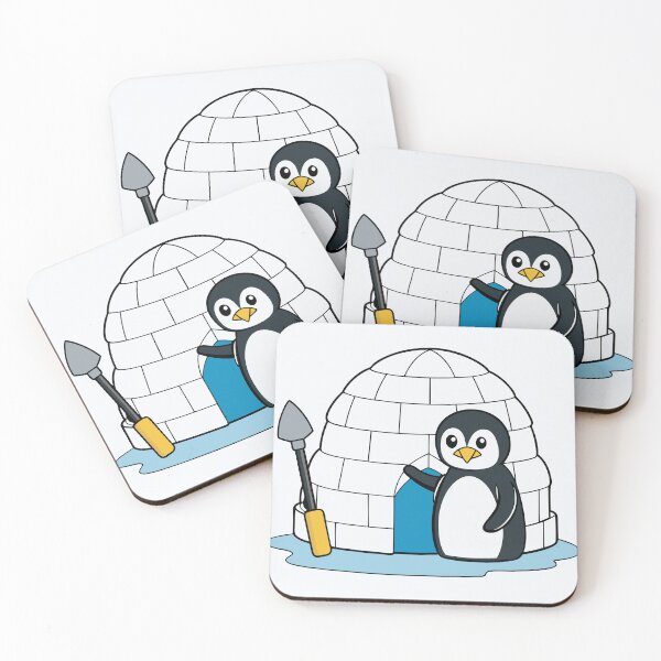 Item preview, Igloo-Building Penguin designed and sold by omerfdln34.