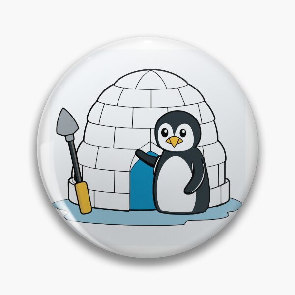 Item preview, Igloo-Building Penguin designed and sold by omerfdln34.
