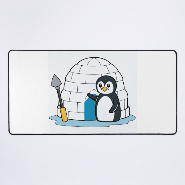 Item preview, Igloo-Building Penguin designed and sold by omerfdln34.