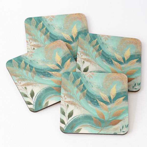 Item preview, Abstract Golden leaf Artwork Style 3 designed and sold by Oonward2021.