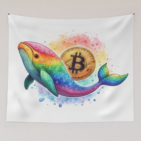 Item preview, Crypto Humpback Whale in Rainbowcore designed and sold by Mechanical-Artt.