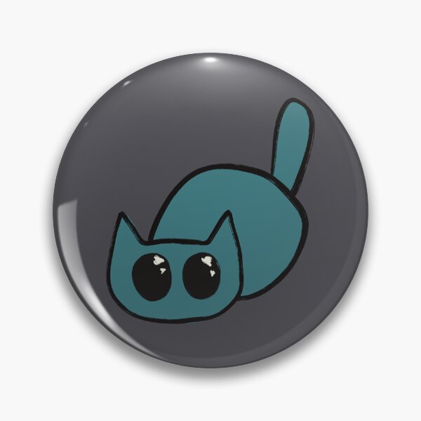Item preview, Teal Kitty Cat designed and sold by Skull Fern.
