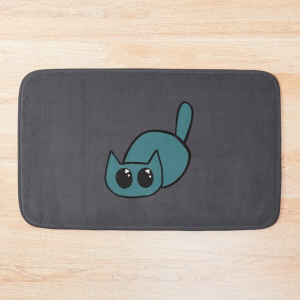 Item preview, Teal Kitty Cat designed and sold by Skull Fern.