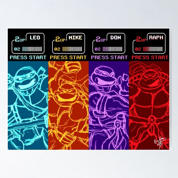 Teenage Mutant Ninja Turtles Illustration Poster