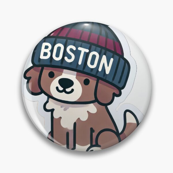 Artikelvorschau, Botston Winter Doggy entworfen und verkauft von SulSulStickers.