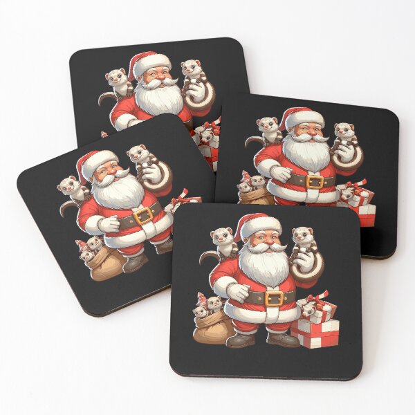Item preview, American Santa Claus Holding Mongoose Present Xmas designed and sold by Artistoos.