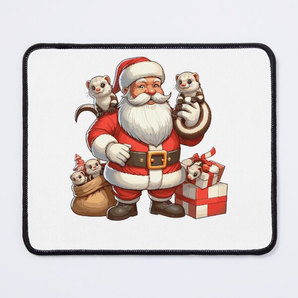 Item preview, American Santa Claus Holding Mongoose Present Xmas designed and sold by Artistoos.