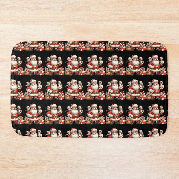 Item preview, American Santa Claus Holding Mongoose Present Xmas designed and sold by Artistoos.