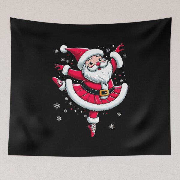 Item preview, Funny Santa Dance Ballet 2025 gifts, ballerina girl for womens designed and sold by ArtByKatti.