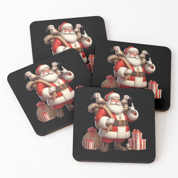 Item preview, American Santa Claus Holding Mongoose Present Xmas designed and sold by Artistoos.