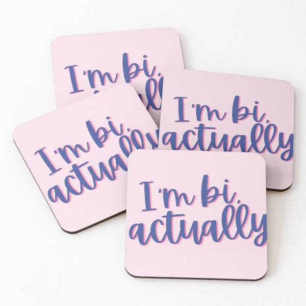 Item preview, Heartstop Quote I'm Bi Actually designed and sold by baranskini.