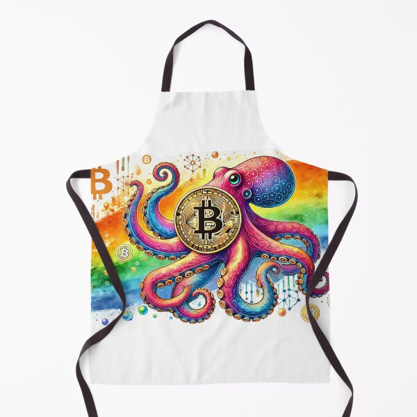 Item preview, Bold Bitcoin Octopus en un arcoiris designed and sold by Mechanical-Artt.