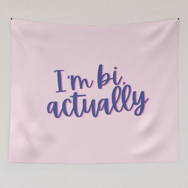 Item preview, Heartstop Quote I'm Bi Actually designed and sold by baranskini.