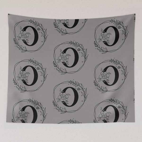 Item preview, O Botanical Monogram, Monogram O, Letter O designed and sold by Spike The Punch Design Co..