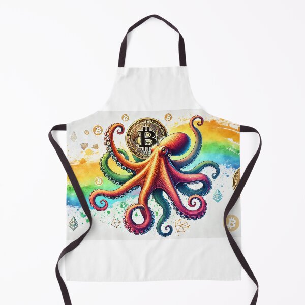 Item preview, Rainbowcore Octopus with Bitcoin designed and sold by Mechanical-Artt.