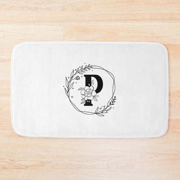 Item preview, P Botanical Monogram, P Wreath Monogram, Peony Monogram, Rose Monogram designed and sold by Spike The Punch Design Co..