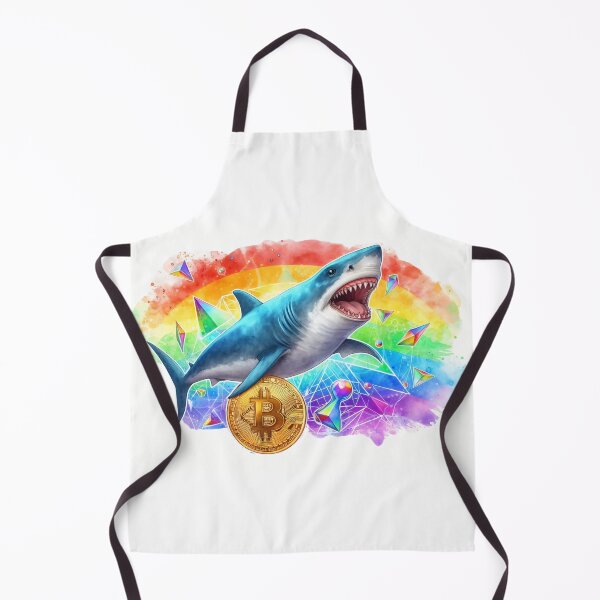 Item preview, Creative Bitcoin Shark in Rainbowcore designed and sold by Mechanical-Artt.