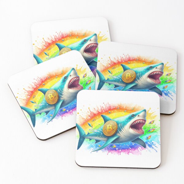 Item preview, Colorful Crypto shark with Bitcoin designed and sold by Mechanical-Artt.