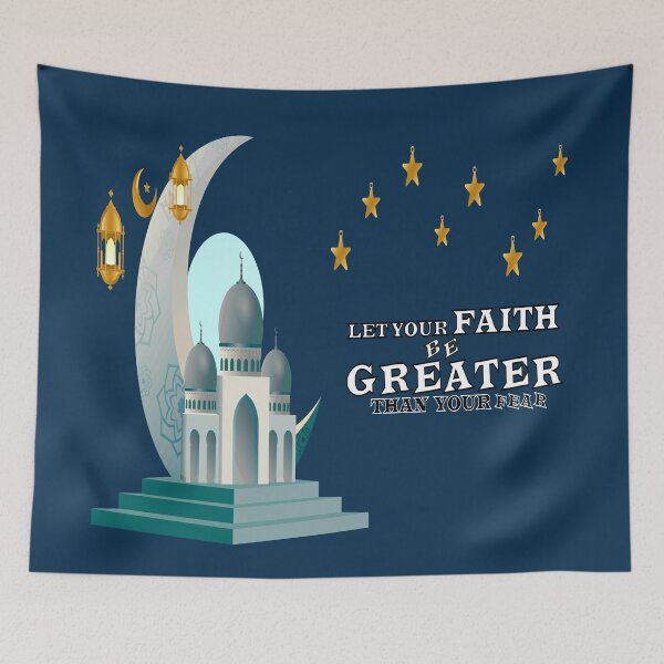 Item preview, Let your faith be greater than your fear. Islamic Design. designed and sold by taherismail.