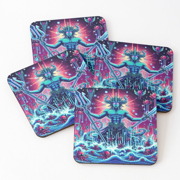 Item preview, Sci-Fi Poseidon vs. Demon Berry Swarm– Perfect Gift designed and sold by Imaginarium of Chaos falcon88 .