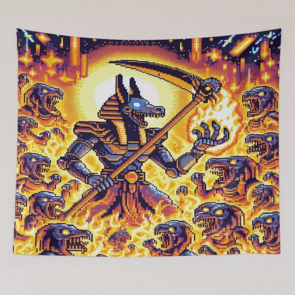 Item preview, Robo Anubis and the Citrus Demons– Perfect Gift designed and sold by Imaginarium of Chaos falcon88 .