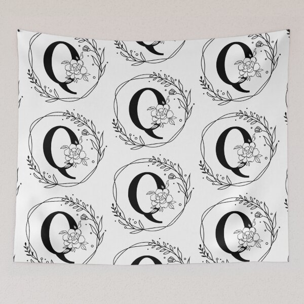 Aperçu de l'œuvre Monogramme botanique Q, monogramme couronne P, monogramme pivoine, monogramme rose créée et vendue par Spike The Punch Design Co..
