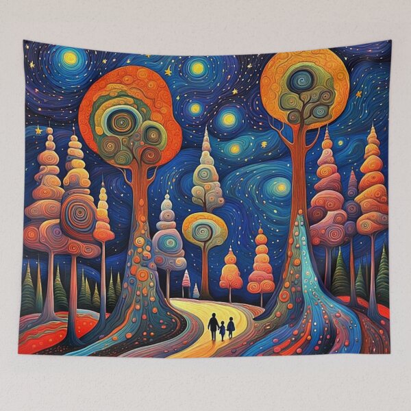 Item preview, The Enchanted Forest in Starlight designed and sold by George Hutton Hunter.