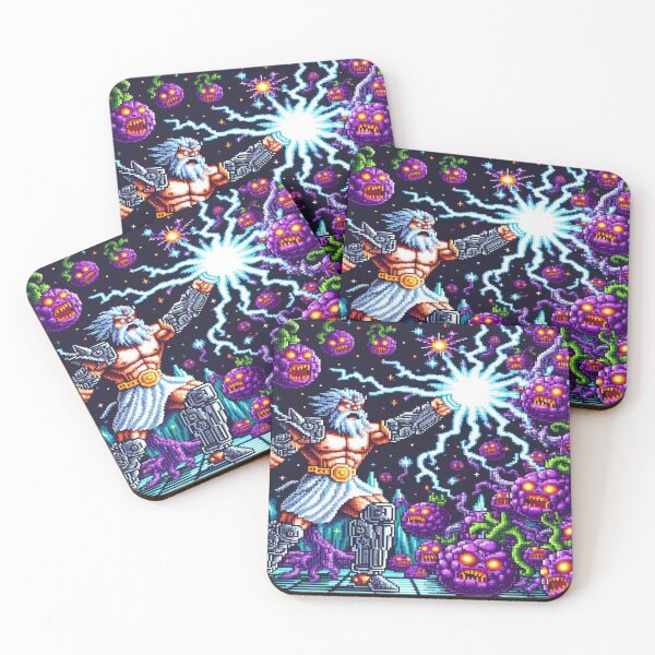 Item preview, Sci-Fi Zeus vs. Demon Grapes Army– Perfect Gift designed and sold by Imaginarium of Chaos falcon88 .