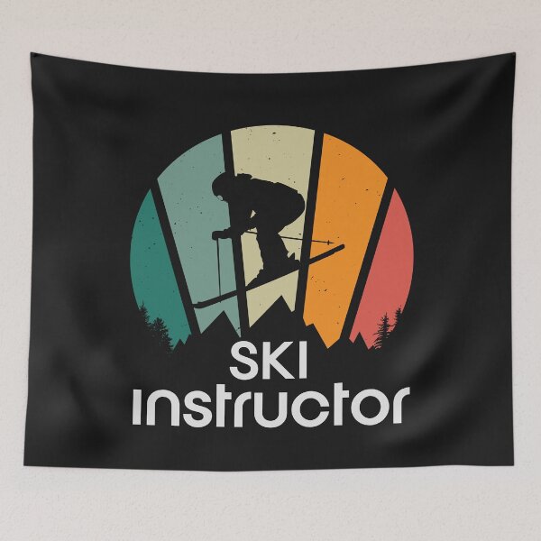 Item preview, Retro Ski Instructor  Ski Coach Winter Sports designed and sold by Anniko Art Studio.