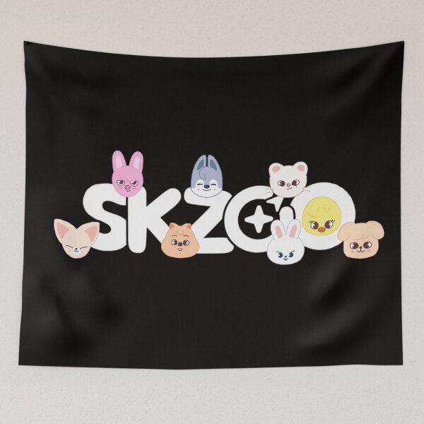Artikelvorschau, Skzoo-Köpfe auf weißem Logo entworfen und verkauft von missoundream.