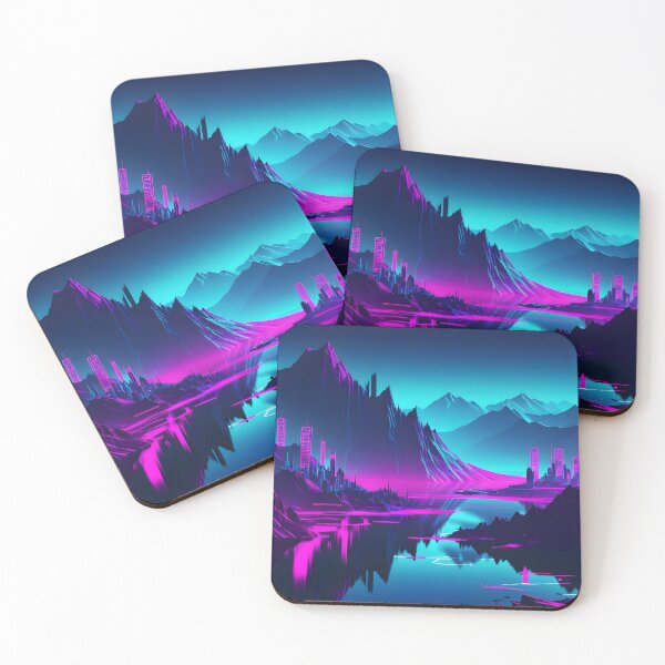 Item preview, neon landscape designed and sold by fantasyMASTER.