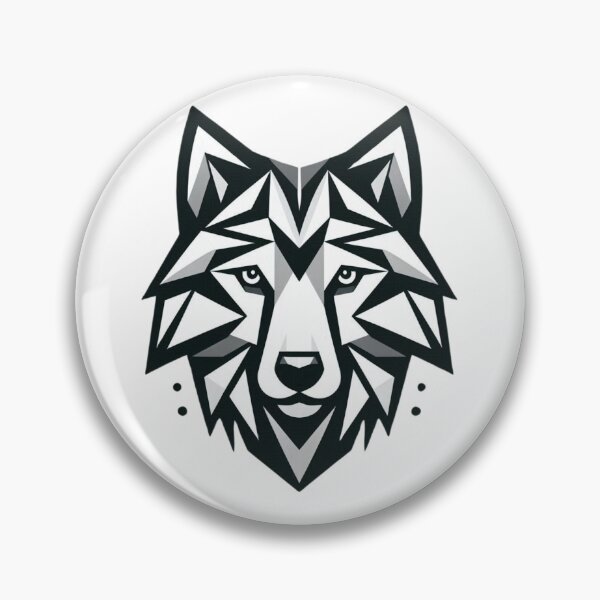 Item preview, Geometric Wolf Design – Modern Abstract Animal Art designed and sold by gkhanco.