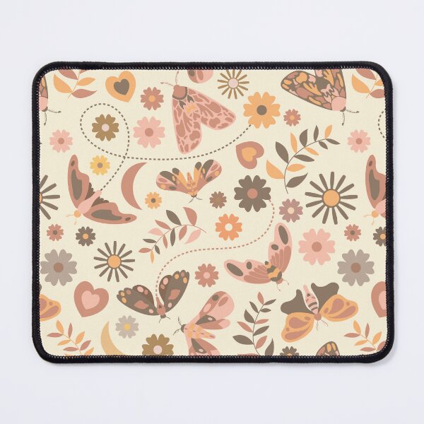 Item preview, Retro Boho Moths and Florals designed and sold by Elisabeth Coelfen.