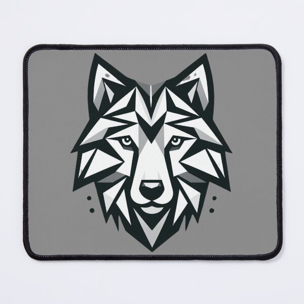 Item preview, Geometric Wolf Design – Modern Abstract Animal Art designed and sold by gkhanco.